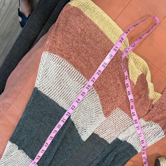 Maurices Womens Colorblock Open Stitch Duser Cardigan Small - Picture 8 of 10